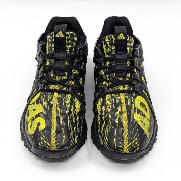 Adidas Men Vigor Black Yellow ACG Trail Hike Bounce Running Sneakers shoes sz 7 - Picture 2 of 11